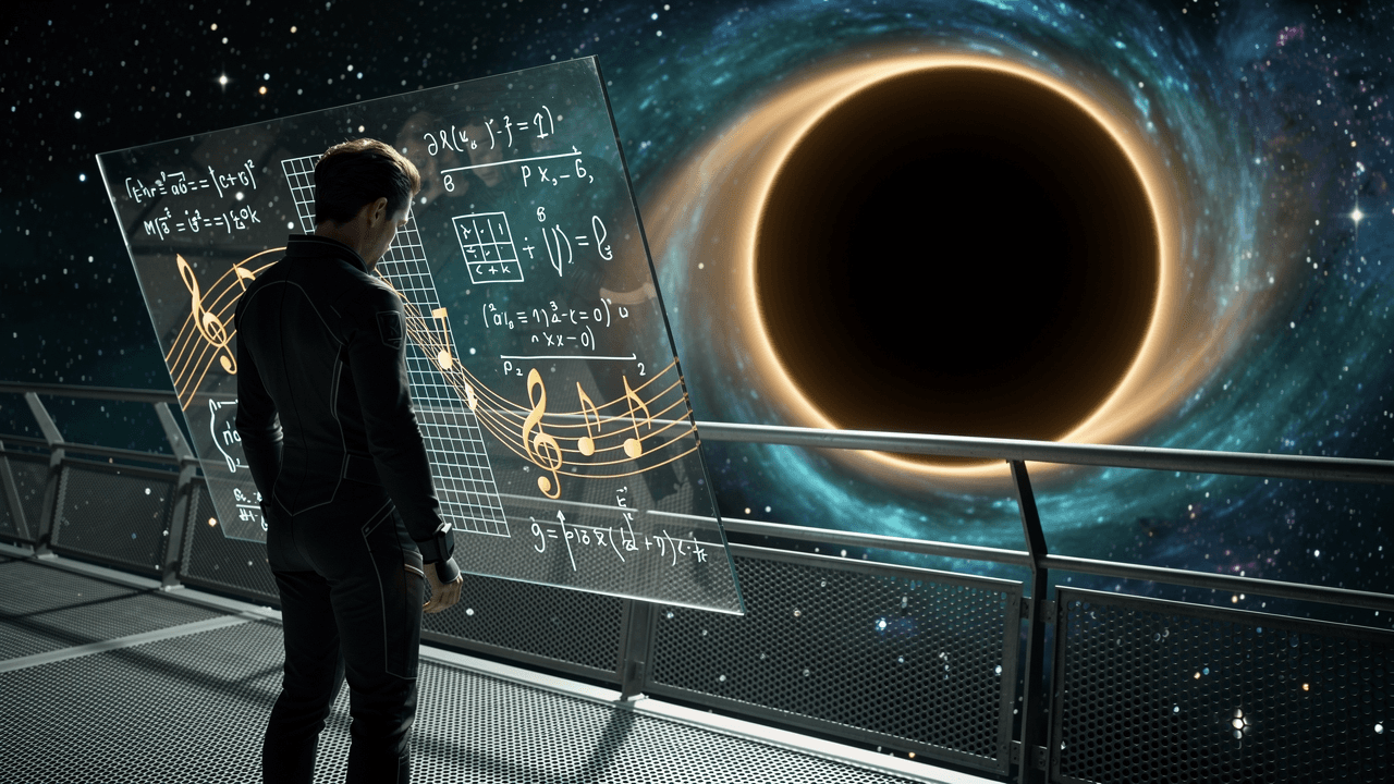 AI-generated Interstellar soundtrack YouTube thumbnail