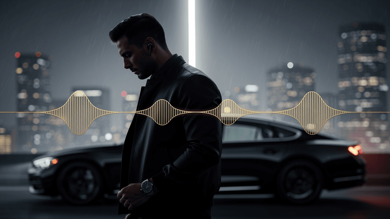 AI-generated music playlist YouTube thumbnail